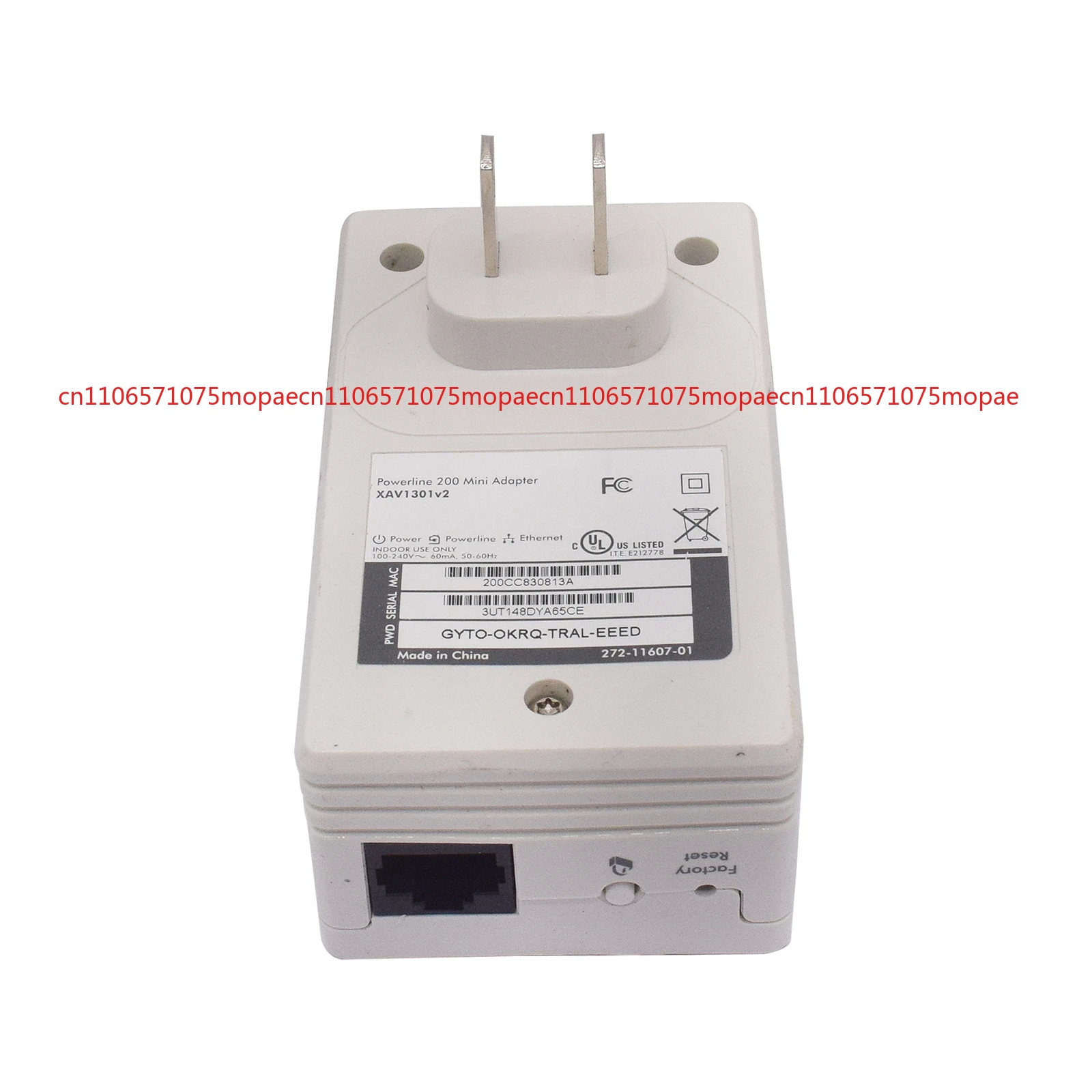 Used for NETGEAR XAV1301V2 Powerline 200 Mini AC Adapter US Plug