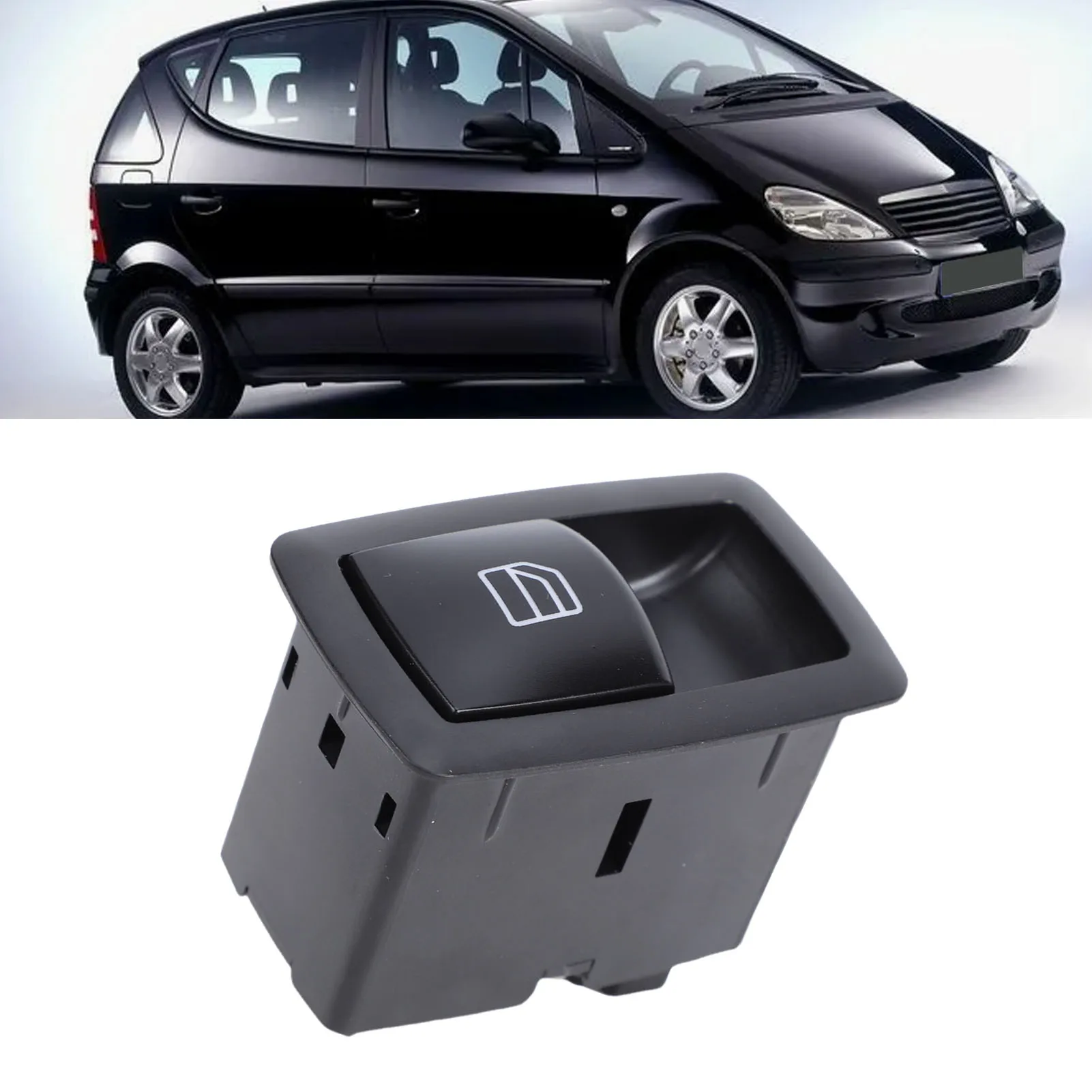 Front Passenger Side Window Switch A2518200510 Black Color Replacement for Mercedes B-Class W245 B160 B170 B180 B200 B180