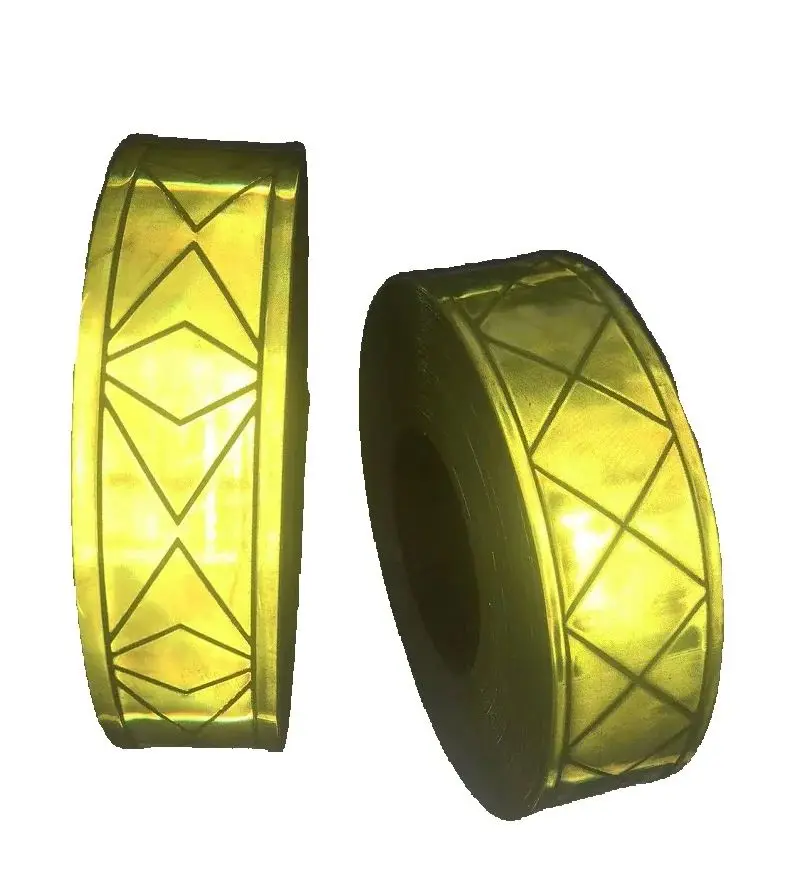 

5cmx5m Microprism Fluorescent Reflector Strip PVC Reflective Warning Tape For Roadsafety Clothing
