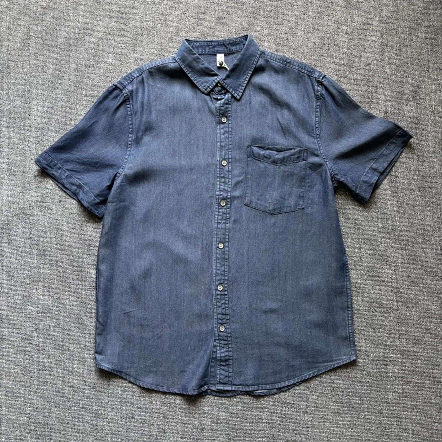 

Летняя японская рубашка в стиле ретро, мужская повседневная рубашка с короткими рукавами, свободный универсальный топ большого размера