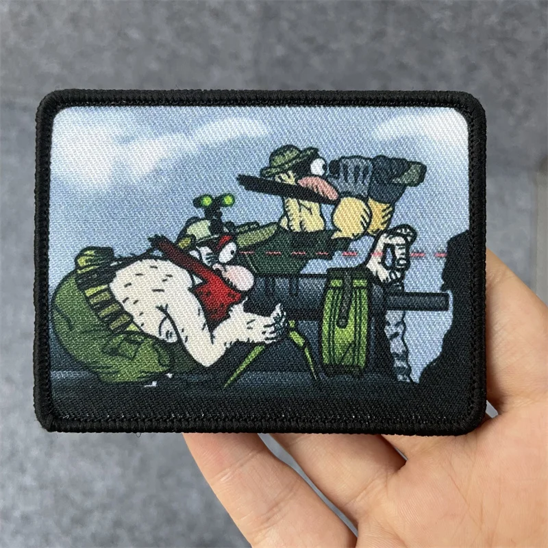 

"They Will Shoot "Tactical Patch Russia Military Armband Backpack Decoration Sticker Printing Hook and Loop Patches for Clothing