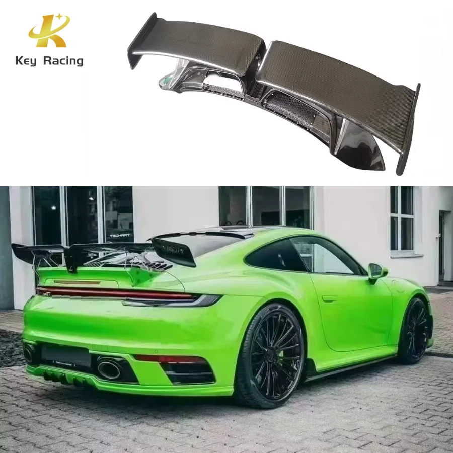 

Углеродное волокно в стиле TC, задний спойлер багажника, губное крыло для Porsche 911 992 Carrera/S, спойлер