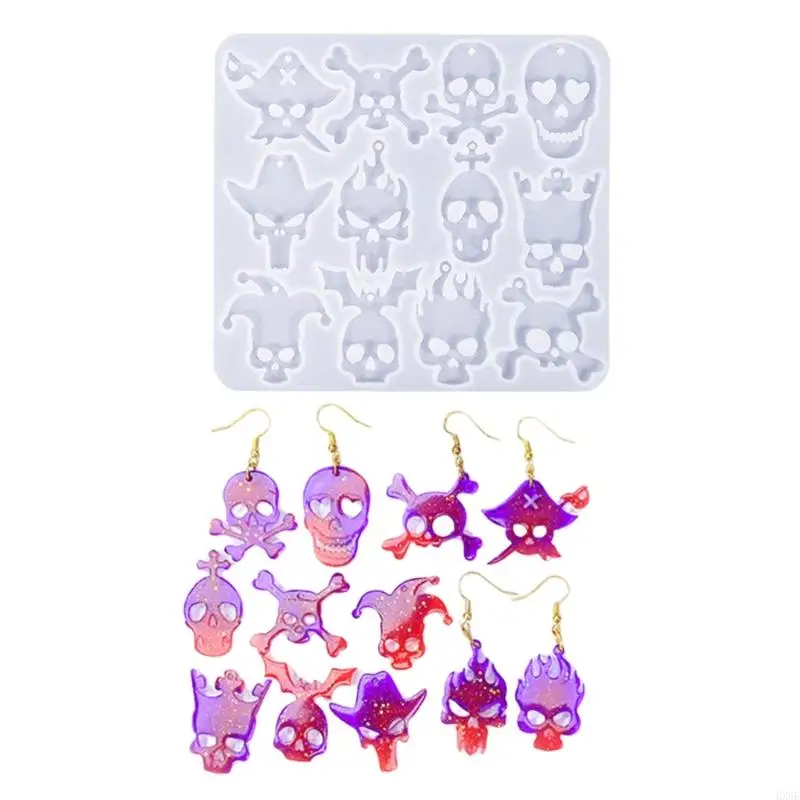 Brincos da cabeça do crânio da HX6F