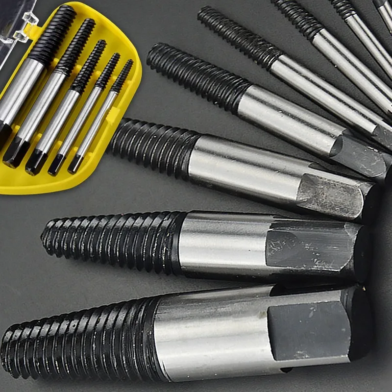 

5/6 шт./кор. углеродистая сталь, поврежденный съемник сломанных винтов, сломанный болт, ремонт водопроводных труб, экстрактор, сверла, инструменты для удаления, оптовая продажа