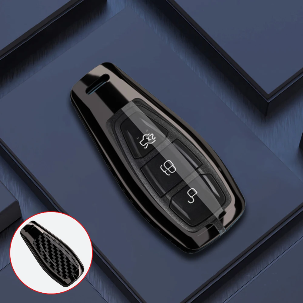 حافظة مفاتيح السيارة من سبائك الزنك لسيارة Ford ST Line Fiesta Focus Mondeo Ecosport Kuga Puma Edge Escape