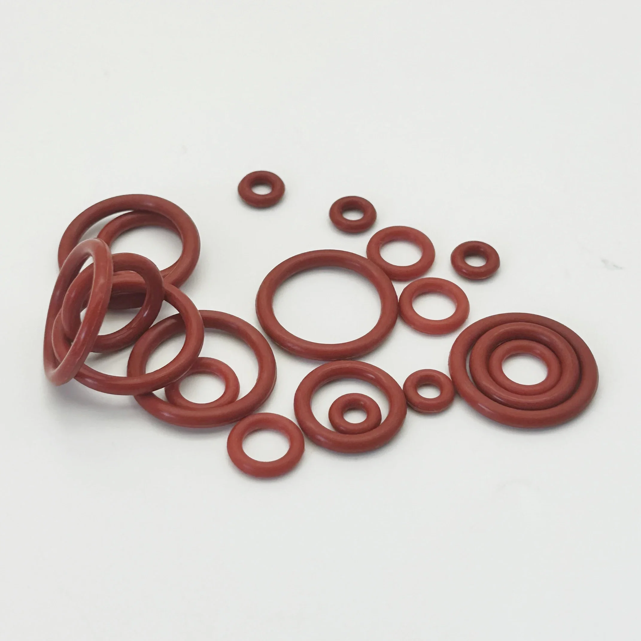 225Pcs VMQ Silicone O-ring Assortment Kit CS 1.9mm/2.4mm OD 6mm~20mm seal ring waterproof high temperature resistant food grade