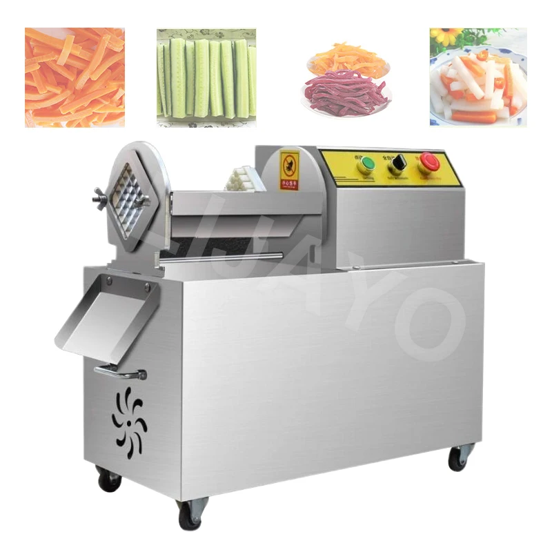 

Stainless Steel French Fries Cutting Machine Cucumber Radish Taro Strip Cutter For Kitchen