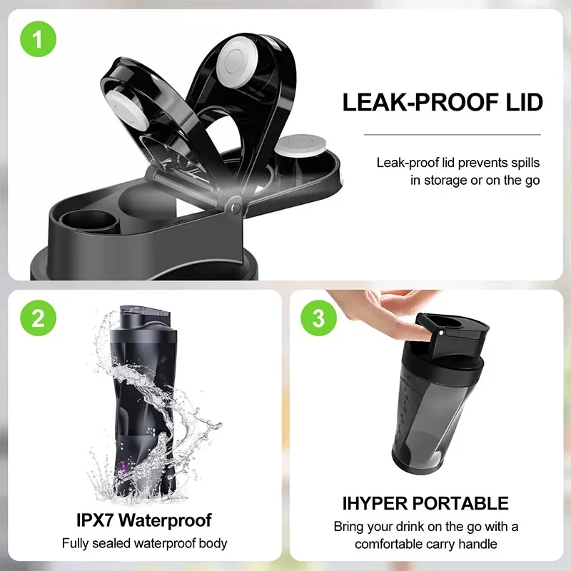 2025 new portable electric wireless juicer USB charging 700ml large-capacity large household juicer Fruit sctional 700ML Blender