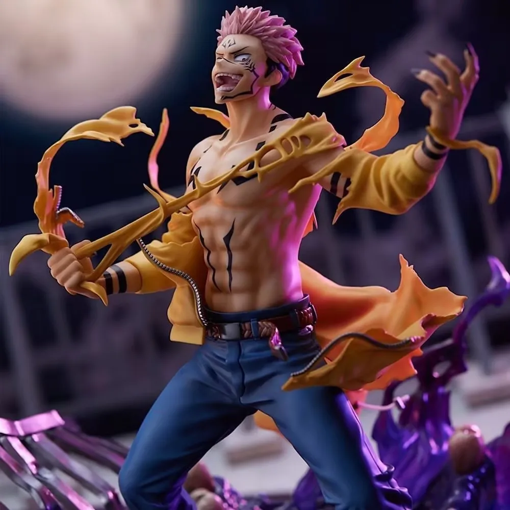 

27cm jujutsu kaisen Ryomen sukuna eStream studio figure King Curse sukuna itadori Shibuya Scramble PVC Decoration Toys For Kid