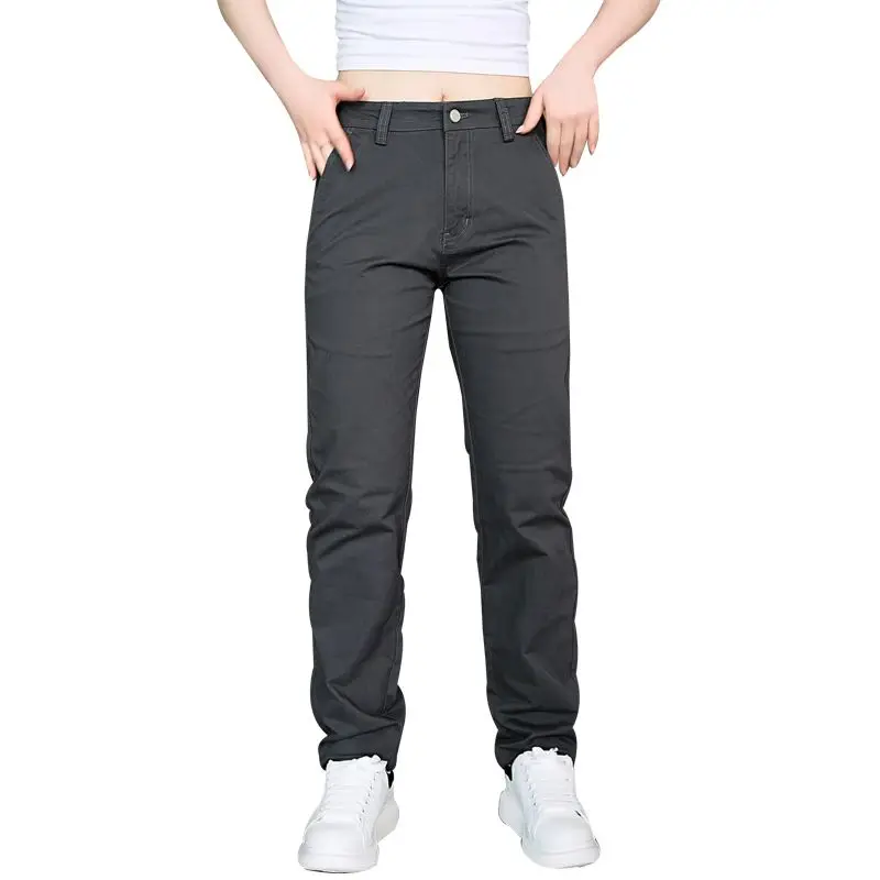 Pantalones Casuales de Algodón para Hombre, Primavera-Otoño 2026, Modernos, Versátiles, Elásticos, Ligeros, Formales, de Trabajo, Corte Recto y Ajustado