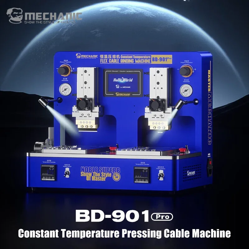 Mechanic BD-901 Pro Thermostatic Flex Cable Bonding Machine Double Pressing Station For Mobile Phone LCD Cabling Pressing Repair