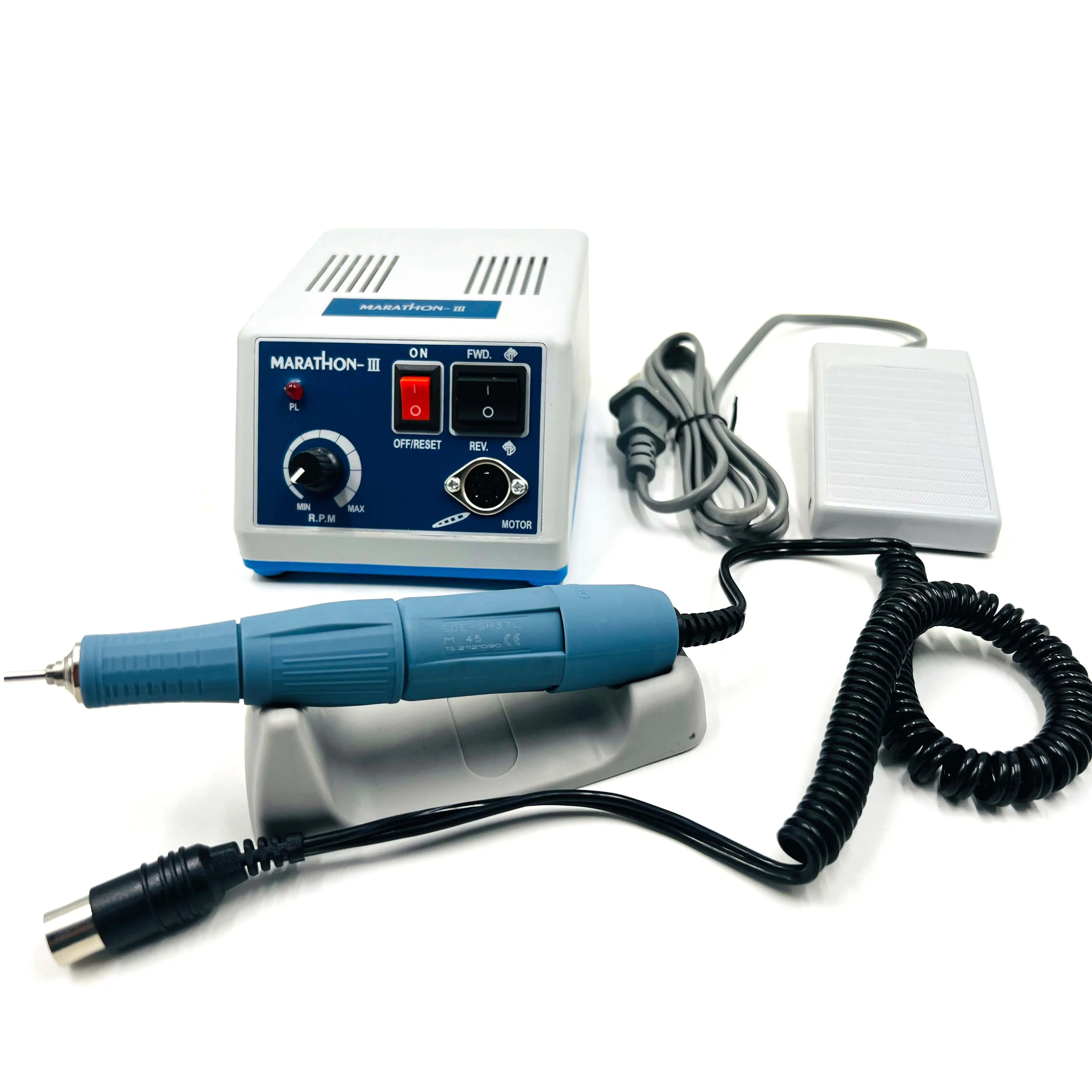 Micromoteur de laboratoire dentaire SMT pour Marathon N3, Micro-moteur 45k tr/min, équipement de laboratoire SDE-SH37L 45000 tr/min, pièce à main M45 110v 220v