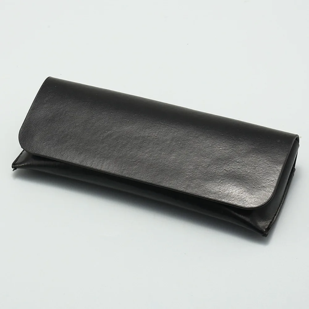 Portable PU Leather Glasses Case Anti-compression Solid Color Sunglasses Protective Box Hard Shell Unisex Glasses Box Women