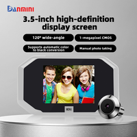 Danmini Electronic Visual Peephole 3.5 Inch HD Display 1 Million Pixel 120° Wide-angle Camera Support Photograph Video Doorbell