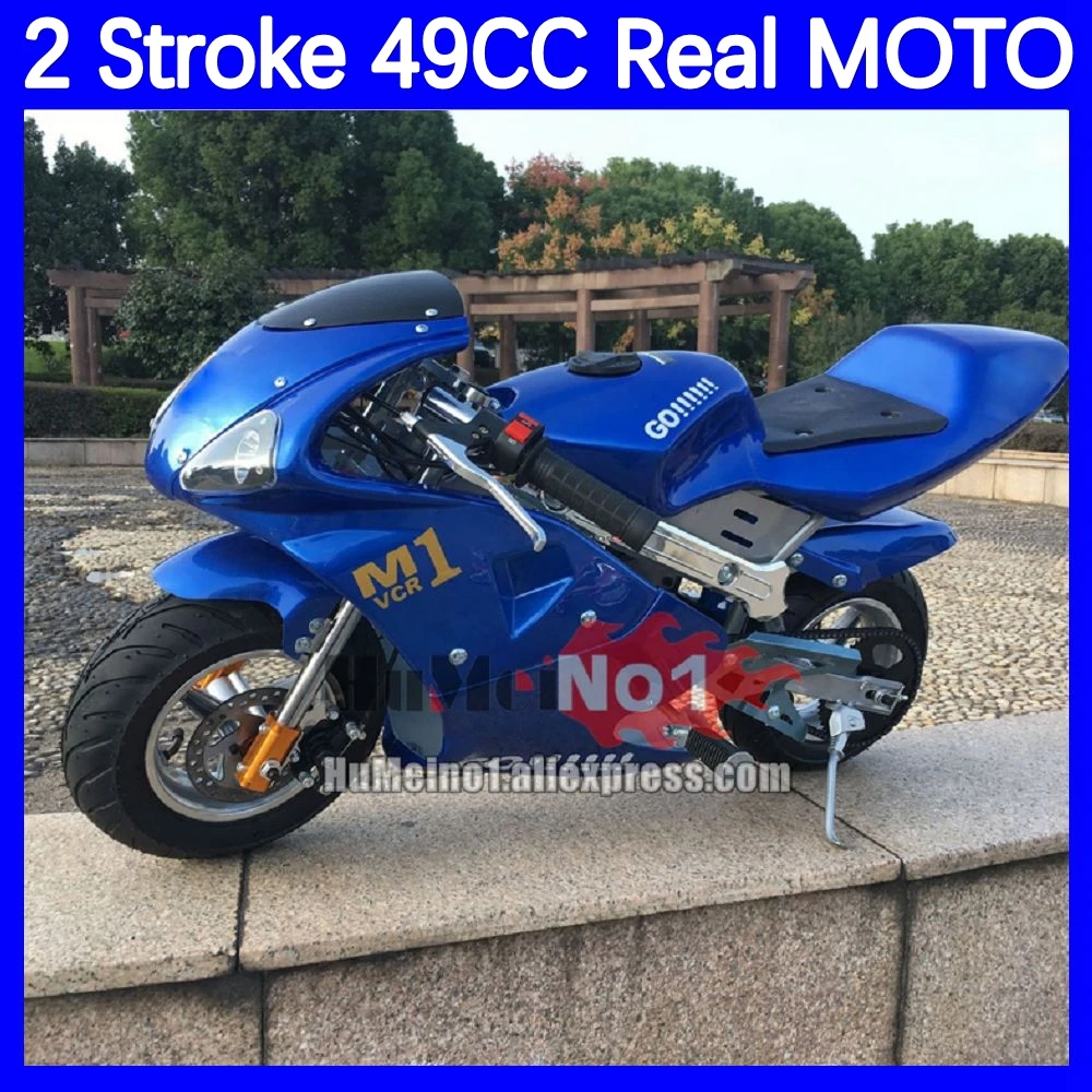 49 50 CC 2-Stroke Gasoline Motorcycle Racing MOTO Motorbike Discount Promotion For Adult Children Boys Girls Street Pocket Bike