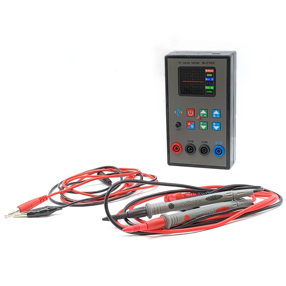 Dual Channel VI Curve Tester 2 Inch Color Screen Analog Feature Analyzer With 18 For Frequency Levels For Electronic Component F