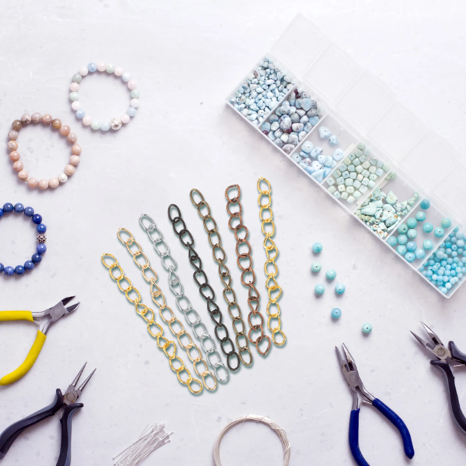 

300 Pcs Extension Chain Extender Jewelry Making Extenders The Bracelet for Diy Chains