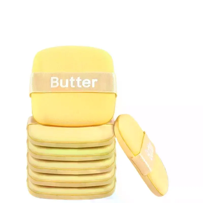 Супермягкий спонж для макияжа Butter Biscuit Air Cushion Puff увеличивающийся при контакте с водой двусторонний нанесения жидкой тональной основы