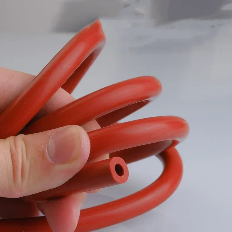 1M Red Silicone Tube ID 3~50mm Flexible Rubber Hose Thickened Heat Resistant Air Pump Line