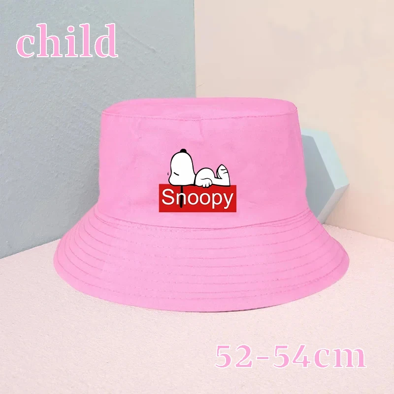 

Snoopys Kawaii Bucket Hat Boy Girl Cute Cartoon Anime Print Fisherman's Hats Children Baby Travel Beach Cap Fashiona Sombrero