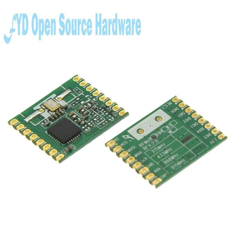 1pcs RFM69W RFM69 | 433MHZ | 868MHZ | 915MHZ FSK Transceiver Module 13dBm Frequency