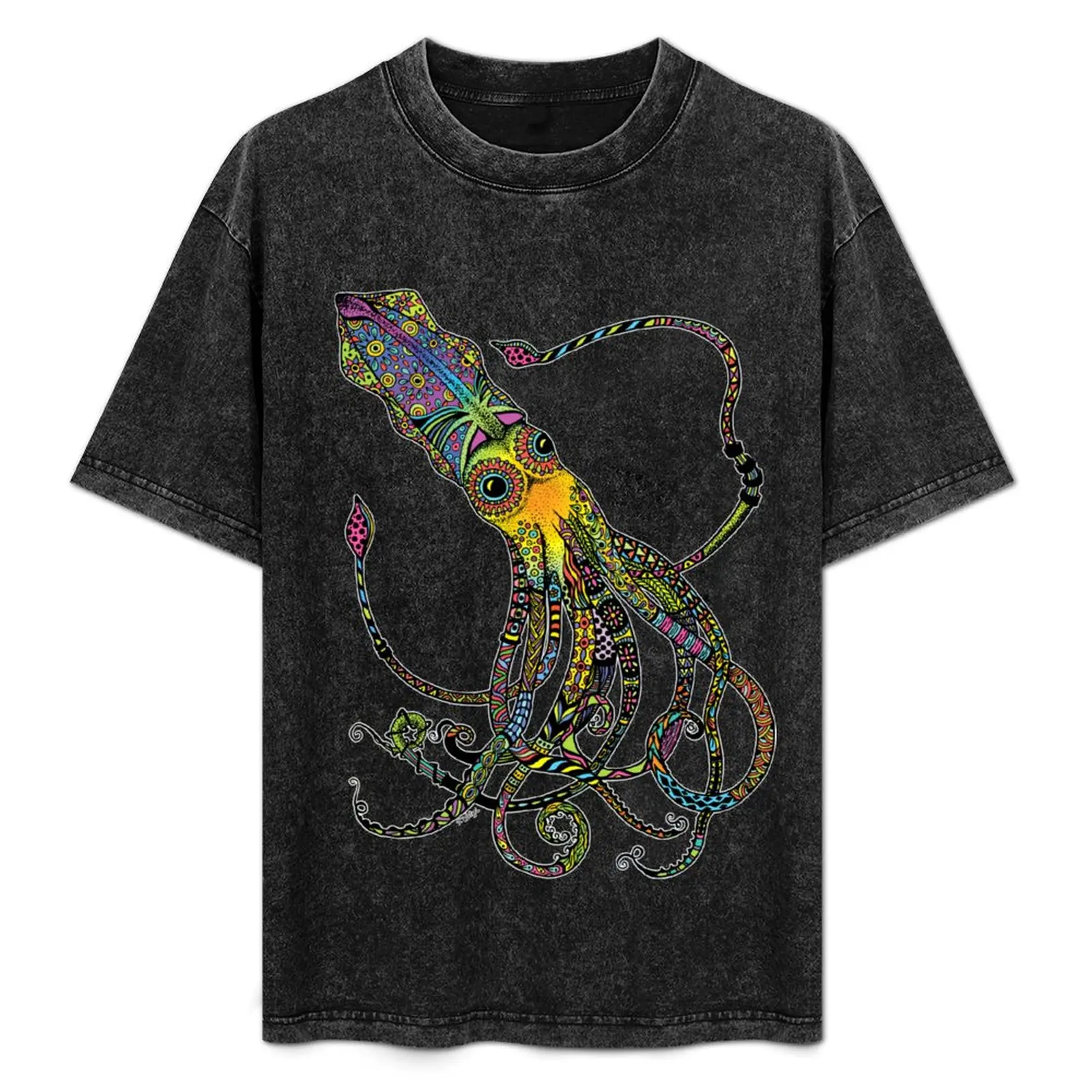 Electric Squid T-Shirt vintage anime shirt custom t shirt essential t shirt designer t men