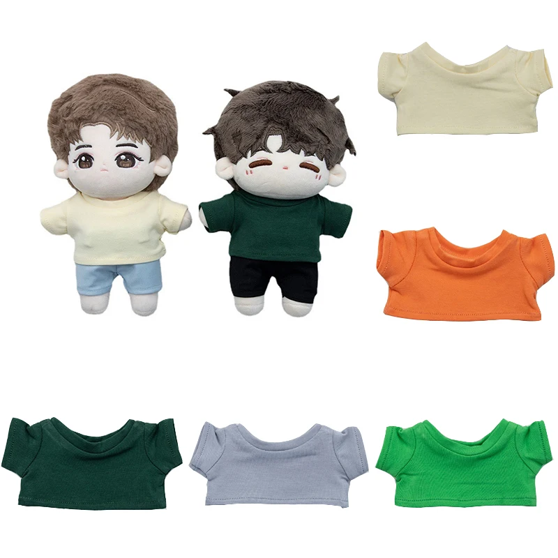 For 10cm 15cm 20cm Doll Clothes Outfit Sport T-shirt Shorts Doll Accessories Cultivate Hands-on Ability Children's Gift Toy