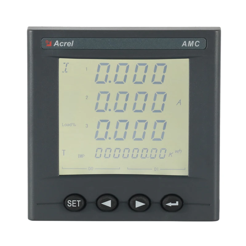 Acrel AMC72-AI3/C(II) 3 Phase LCD Display Panel Mounted AC Power Meter total Harmonic