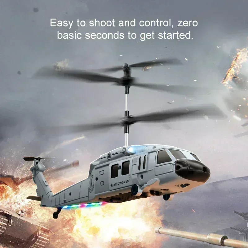 Black Hawk Helicopter Rc Airplane Hd Dual Camera Remote Control Helicopters Obstacle Avoidance Air Fixed Height Rescue Aircraft