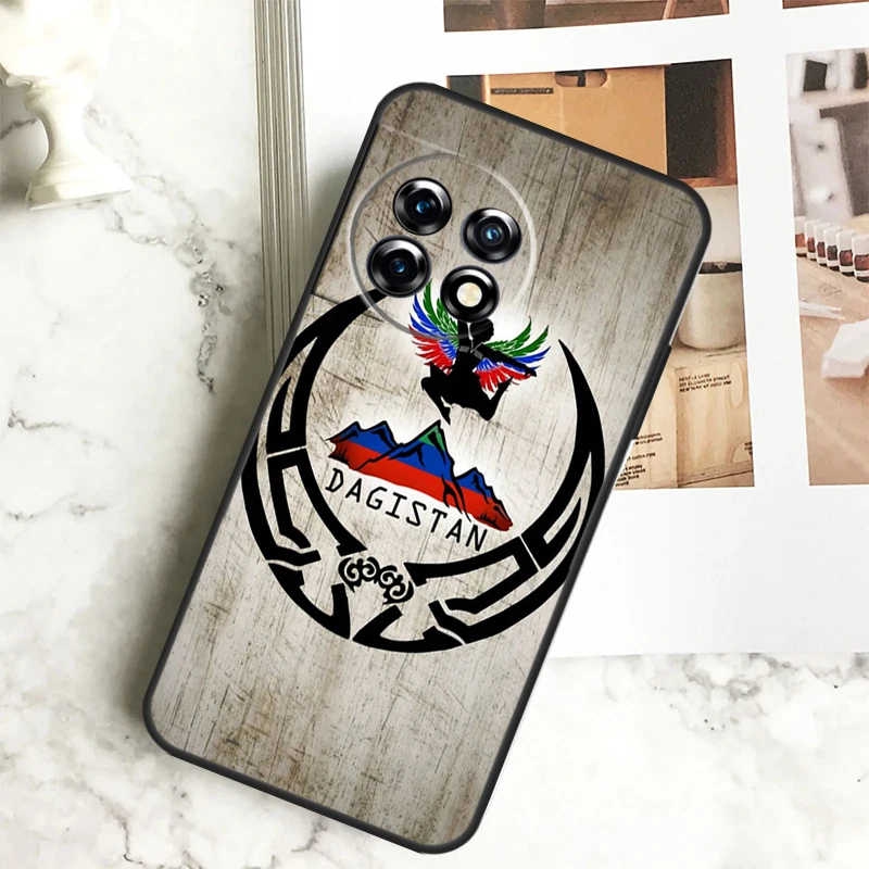 Dagestan Flag Coat Of Arms Case For OnePlus 12R 12 11 9 10 Pro 10R 9R 8T 10T Nord CE 2 3 Lite 2T N10 N20 N30 CE4 Cover