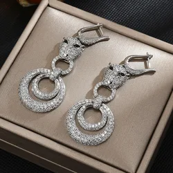 Bilincolor Fashion Animal Leopard Earrings