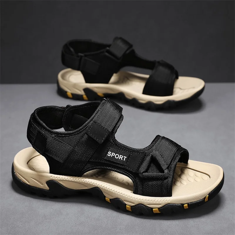 2026 New Summer Vietnam Style Men Sandals Anti Slip Wear Resistant Outdoor Casual Beach Youth Sports Slippers