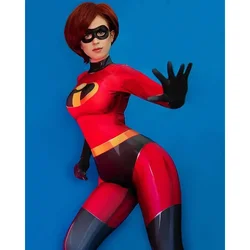 Elastigirl 코스프레 코스튬 인크레더블 2 슈퍼 히어로 젠타이 바디 수트, 성인 어린이 여성 점프수트