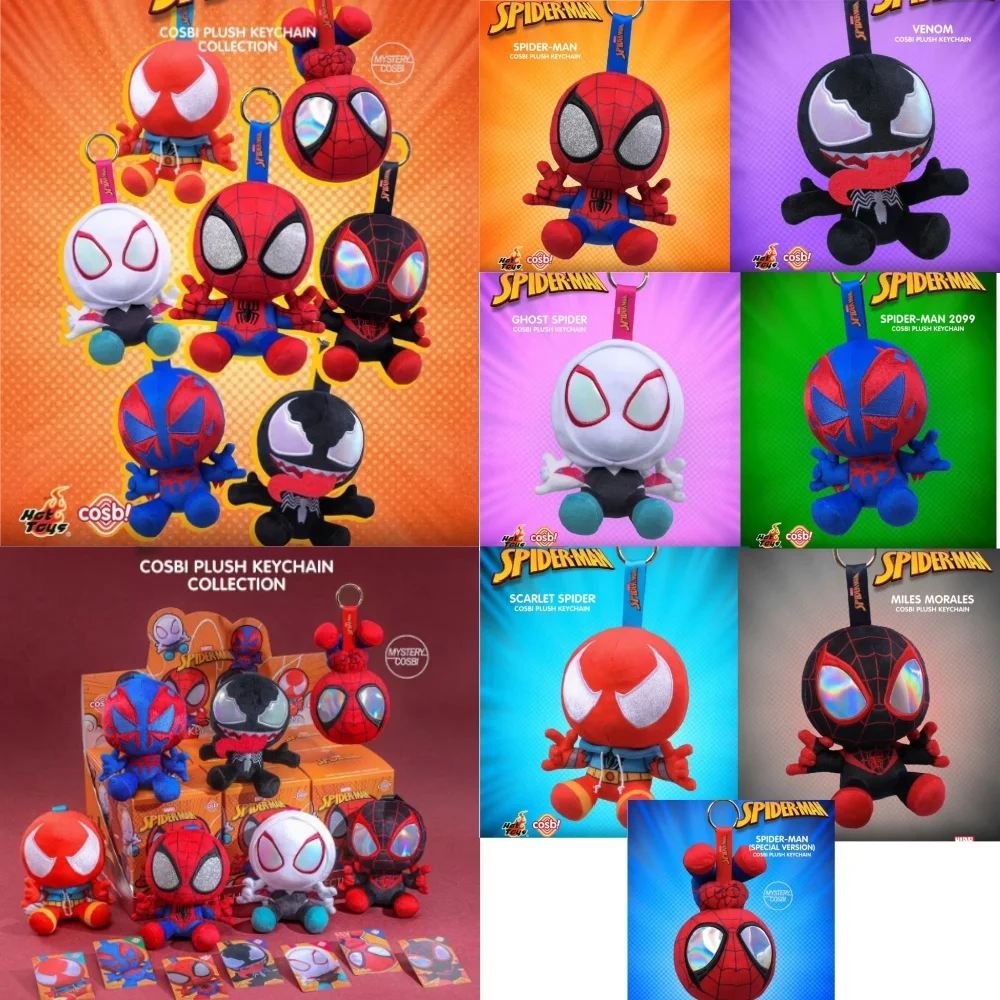 

New Spiderman Blind Box Venom Ghost - Spider Anime Figures Mystery Box Miles Morales Mini Key Chain Gift Toys