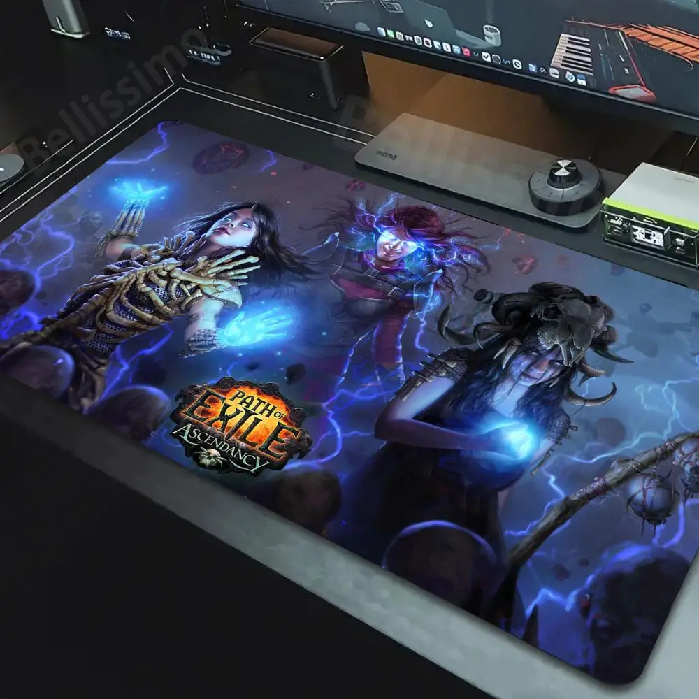 Path of Exile 2 Anime Mouse Pad Gamer Computer Accessories Gaming Keyboard Table Pads Tabl Mat Deskmat Mousepad Mats