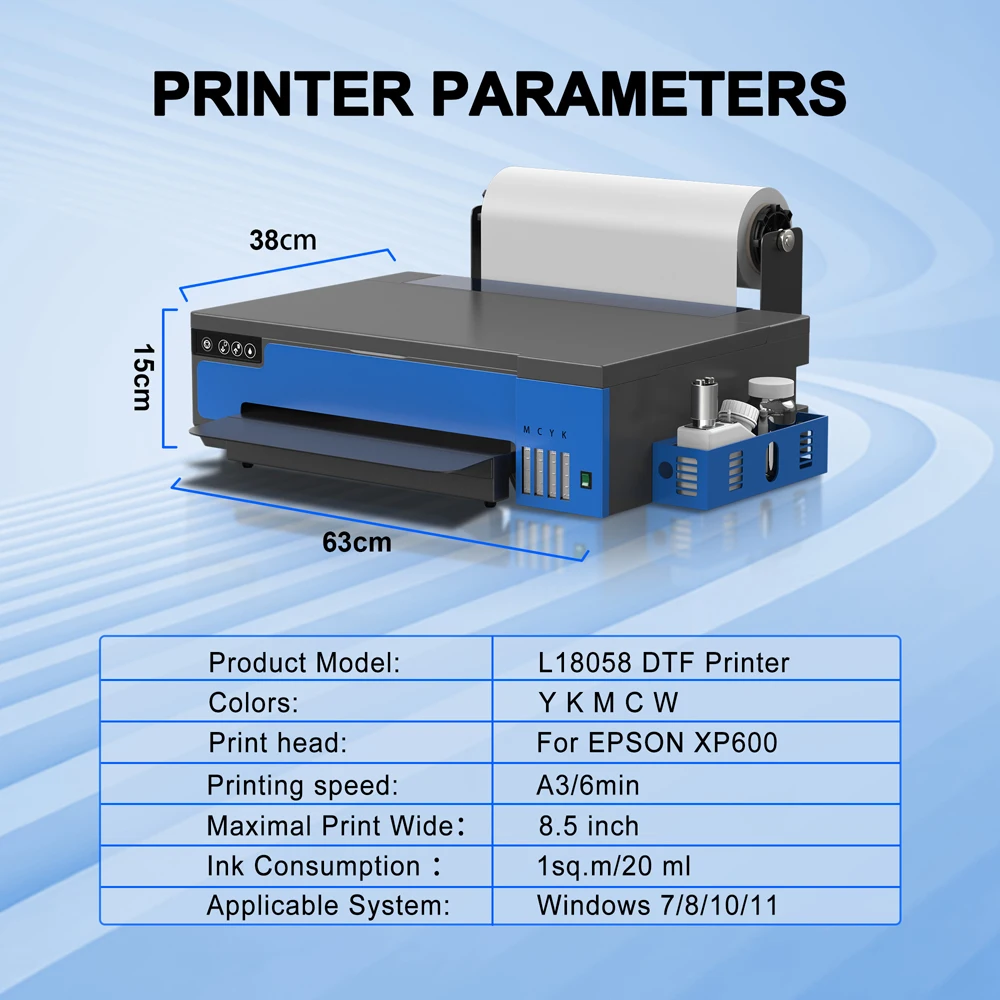 High Quality 30cm Dtf Printer Xp600 Printer L18058 A3 T Shirt Textile Printing Machine Heat Transfer Printer For Small Business