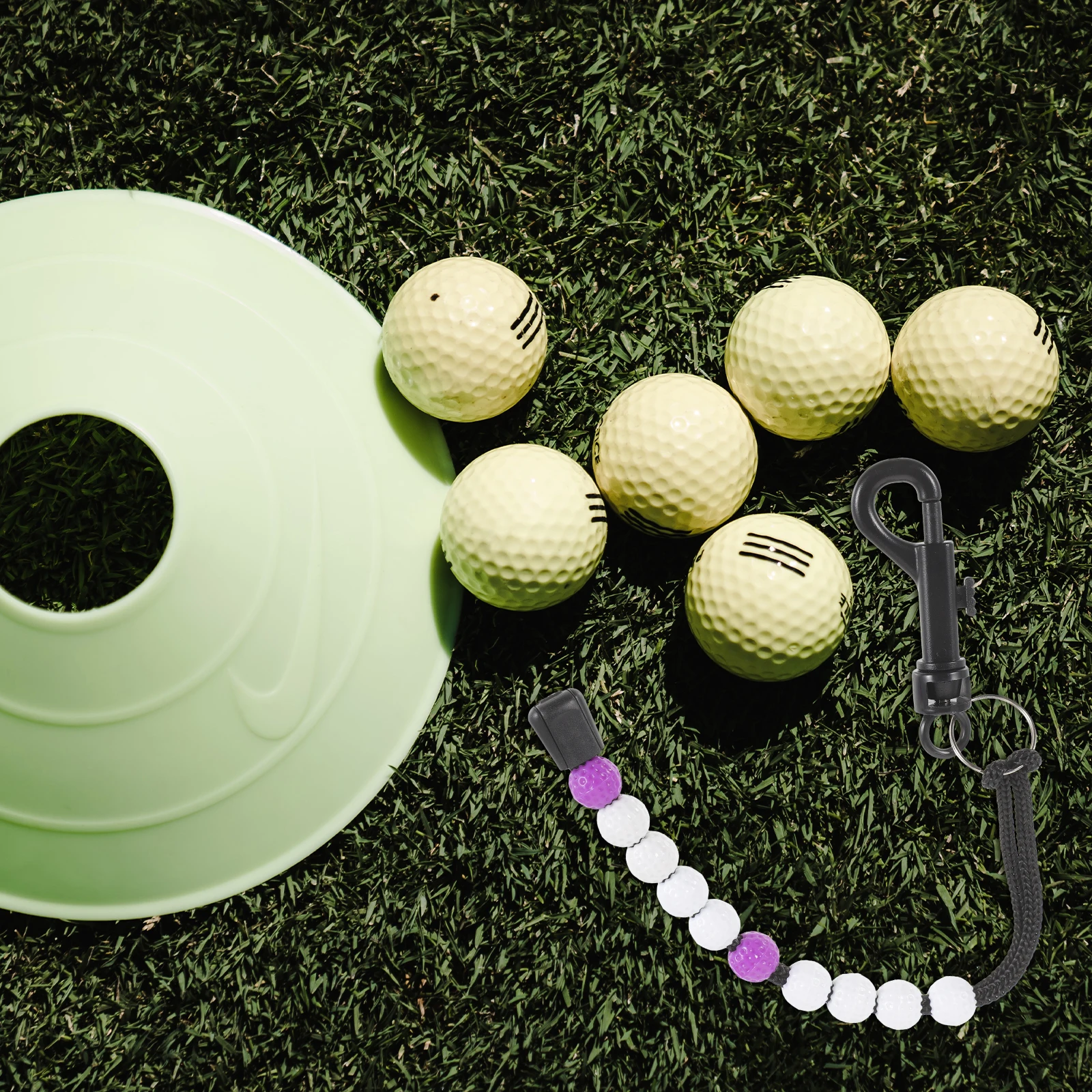 

Golf Score Counter Portable ABS Nylon Wrist Scoring Bead Chain Accurate Golf Stroke Counter Outdoor Use Golfing Scoring Bead