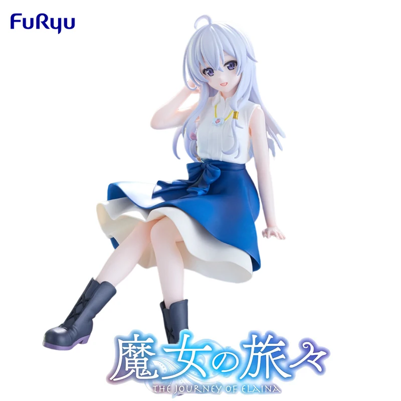 FuRyu Noodle Stopper Wandering Witch: The Journey Of Elaina Elaina Flared Skirt Ver. PVC 14CM Anime Action Figures Model Toy