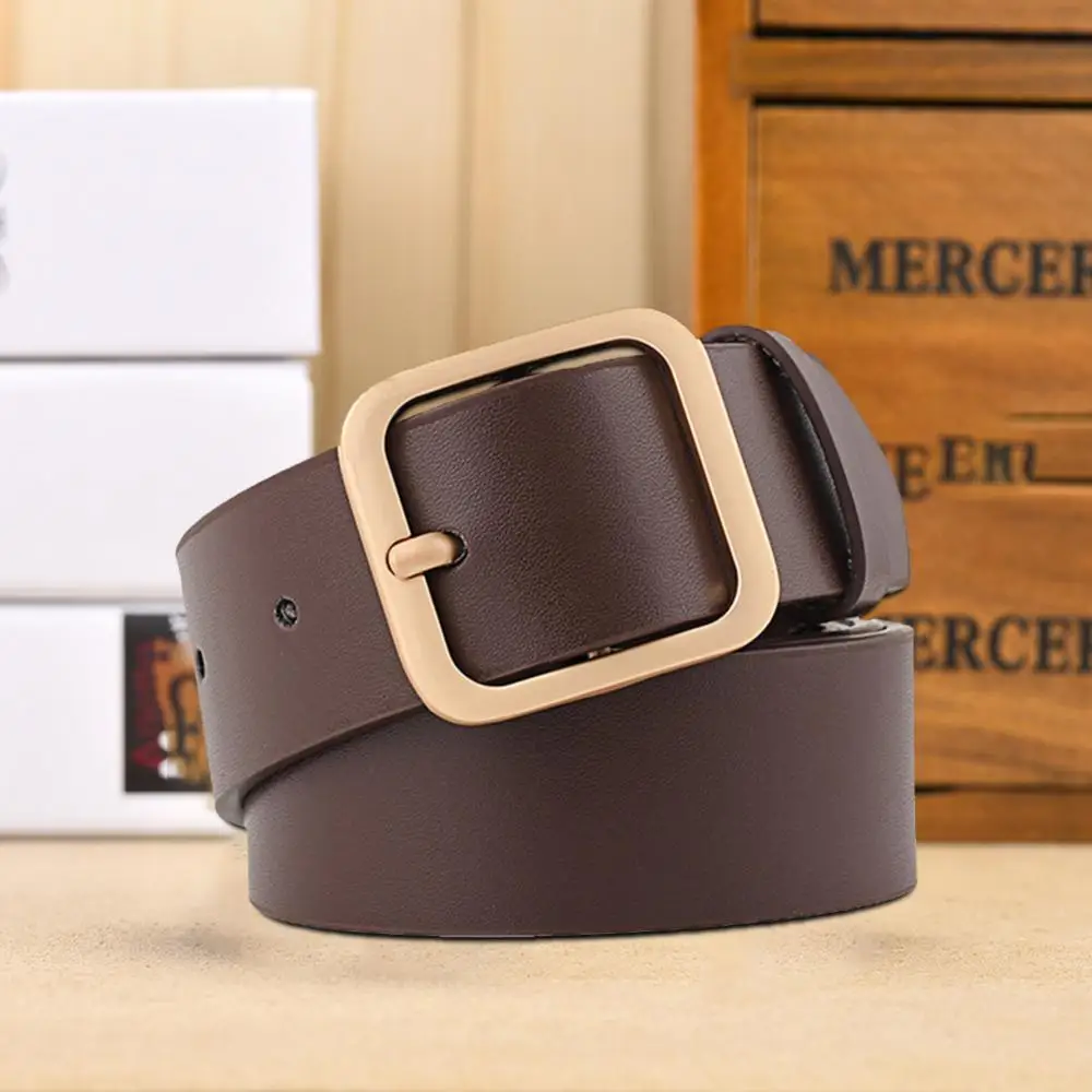 Women's Belt Trendy Durable Stylish Waist Belt With Square Buckle Korean Style Korean Fashion Best-selling Versatile Stylish