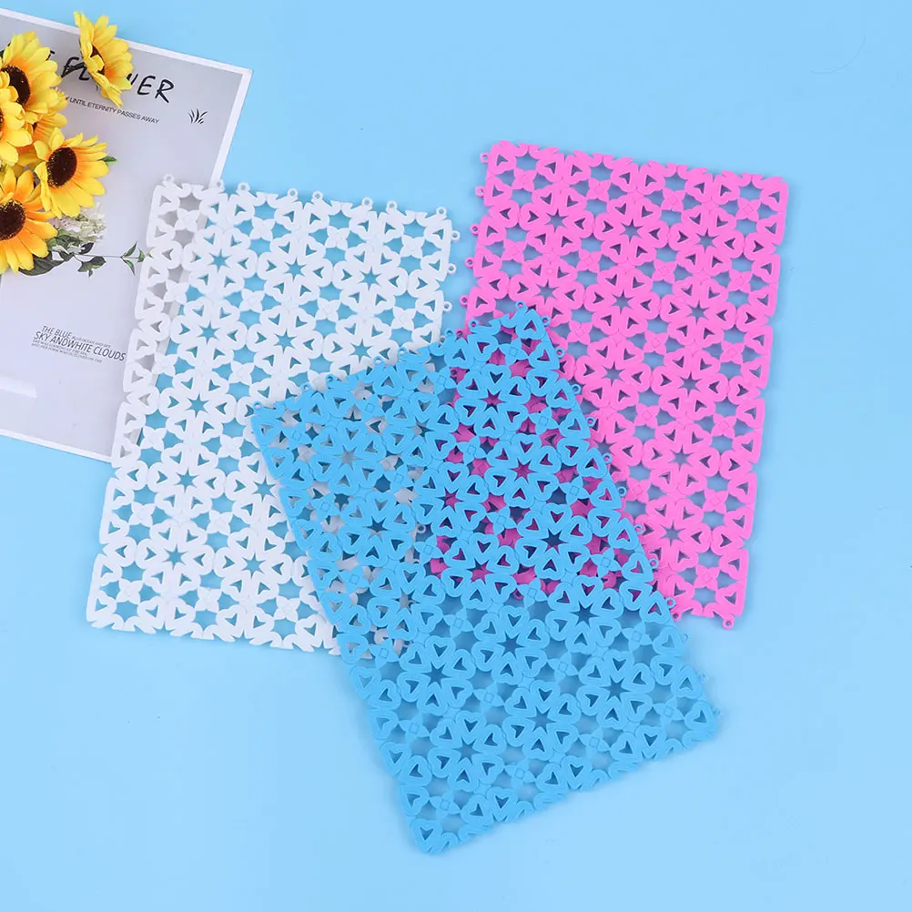 

Cat and Dog Mat Bathroom Drain Pad Non-slip Hollow Pet Feet Mesh Cage Foot Pads