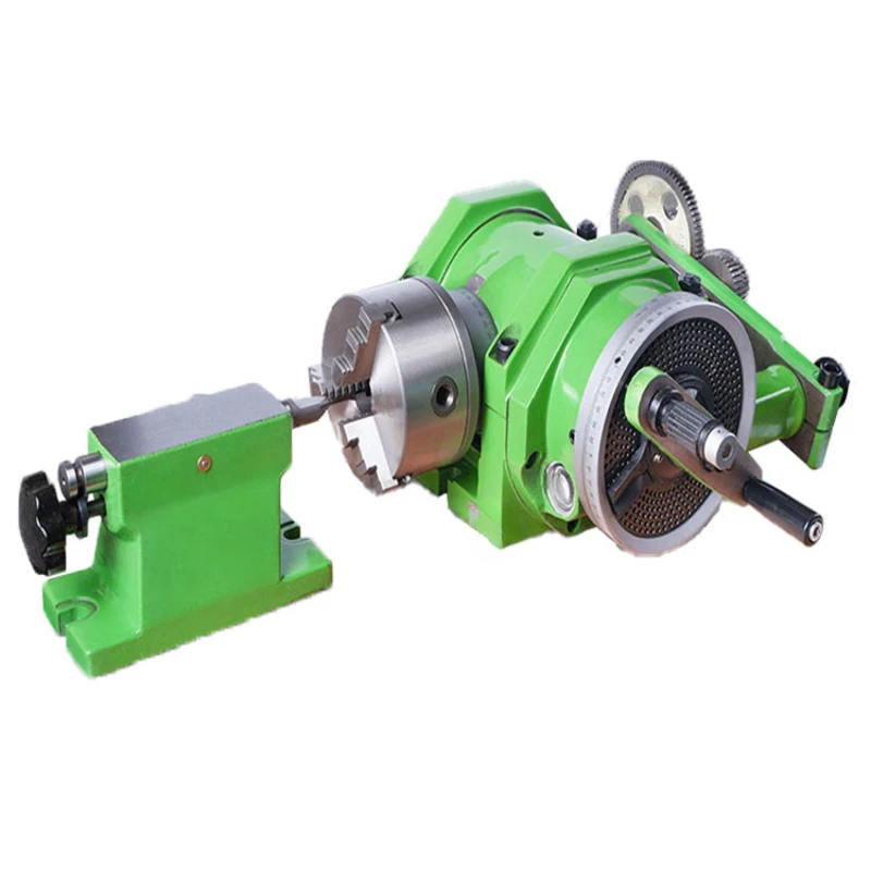 Universal Dividing Headwith gear-jaw chuck for cnc drilling milling lathe machine indexing work