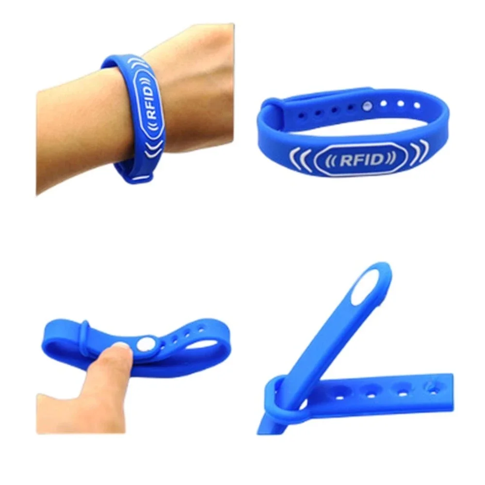 10Pcs 125KHz EM4305 T5577 Rewritable RFID Soft Adjustable Silicone N FC Bracelet Blank Wristband Copy Access Control Card