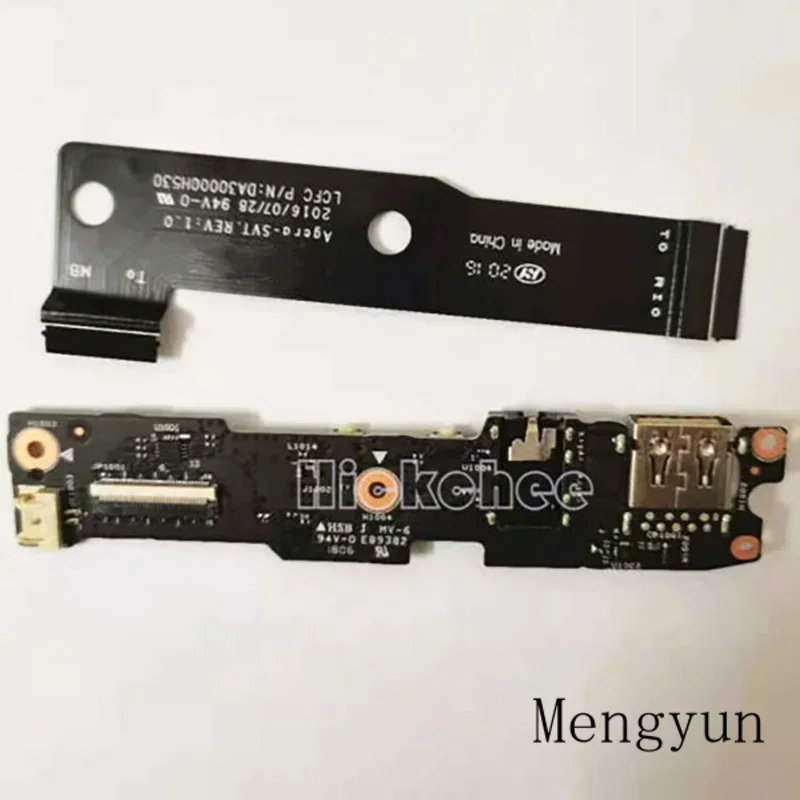 

Новая USB-плата, аудиоплата с кабелем для Lenovo Yoga 910-13ikk cyg50 NS-A902 da30000h530, разъем кнопки питания