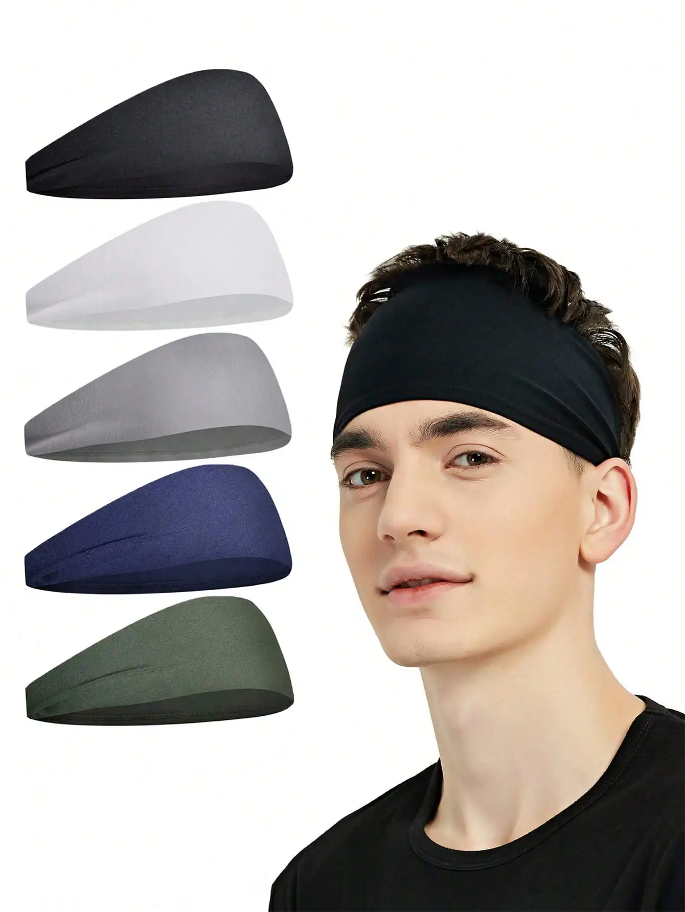 

3pcs Women Plain Stretchy Yoga Headband, Comfortable For Sports, Yoga, Washing Face, Makeup, Eye Mask, Outdoor, Party, School Stuff, College, Headbands Fall Winter Hair Band Hair Accessories For Women For Vacation Outfits Woman Elegant Scarf Women Bandana
