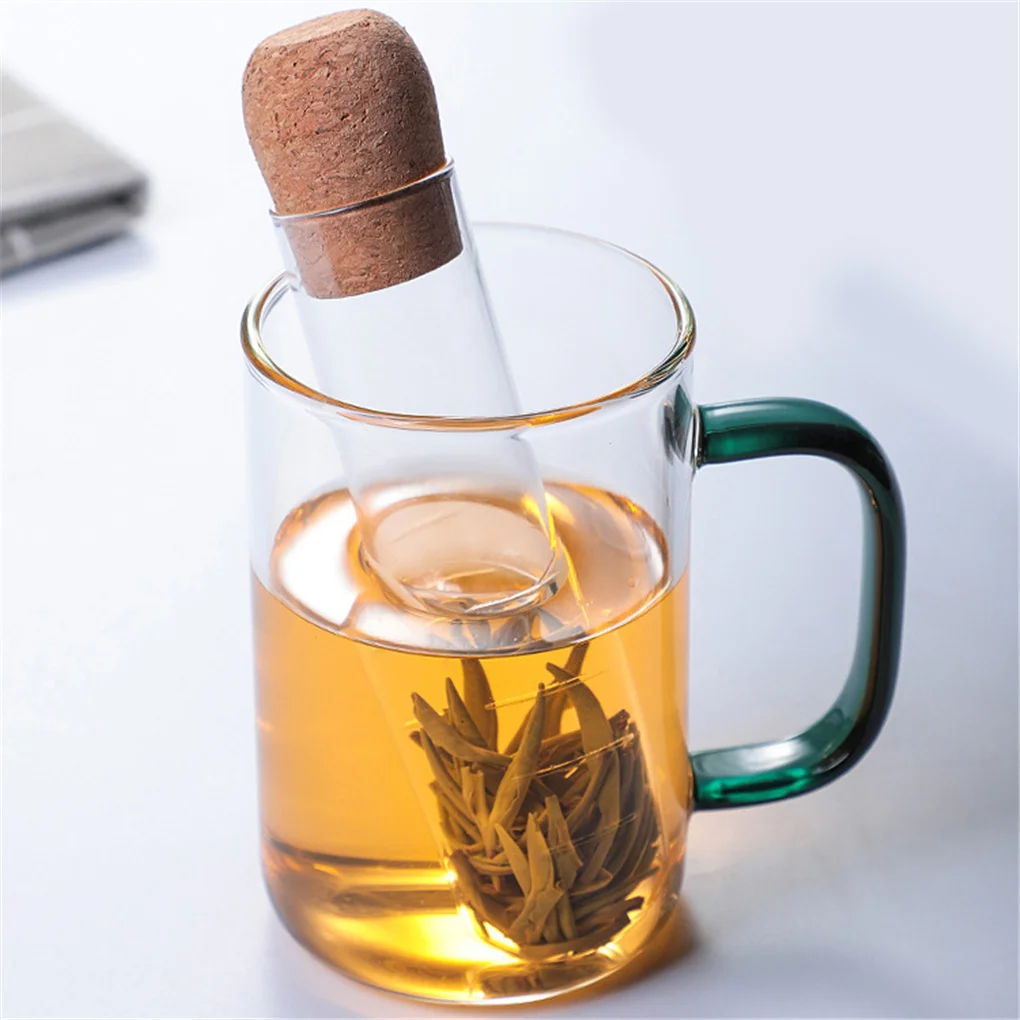 Creative Tea Infuser Teapot Test Tube Tea Strainer Herb Infuser Transparent Pipe Tea Infusing Utensils Kitchen Accessories