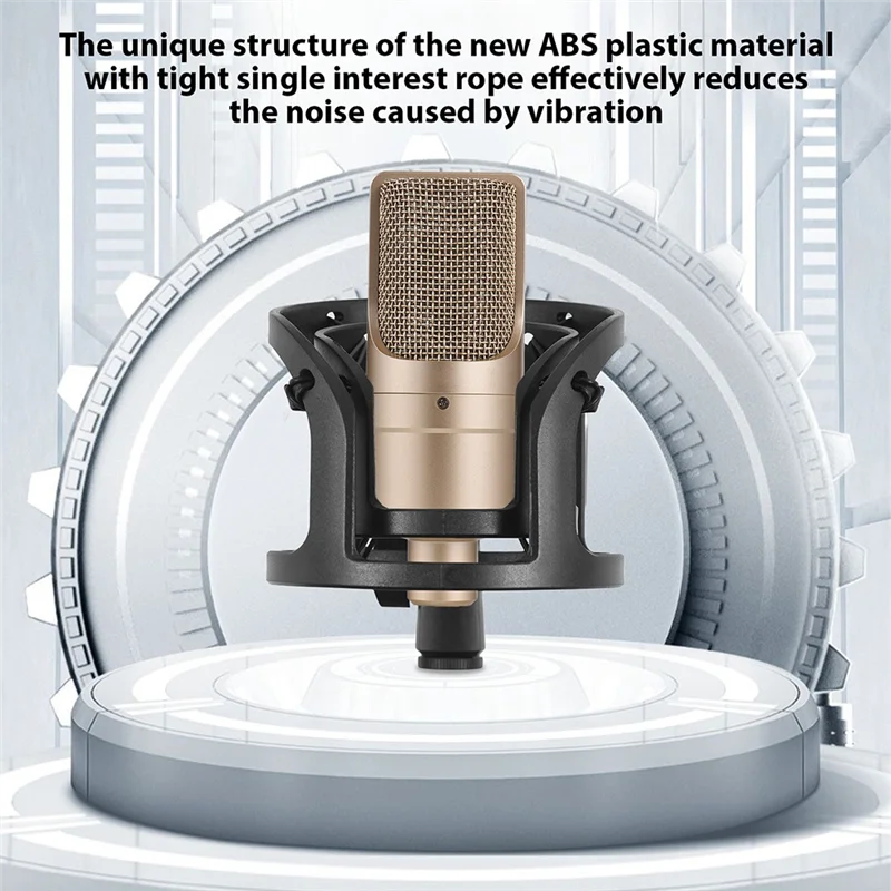 FFYY-البث المباشر ميكروفون صدمة جبل مكثف عالمي أنبوب دائري USB ميكروفون امتصاص الصدمات حامل التسجيل