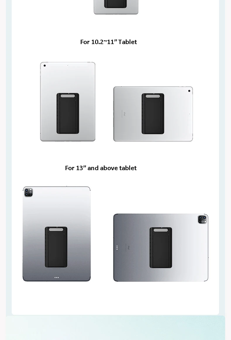 Tragbarer Tablet-Ständer, faltbar, Aufbewahrung, tragbar, klebrig, kreativ, Tablet-Halterung für Ipad, Desktop, E-Reader-Halterung, Tablet-Halter – Detail 10