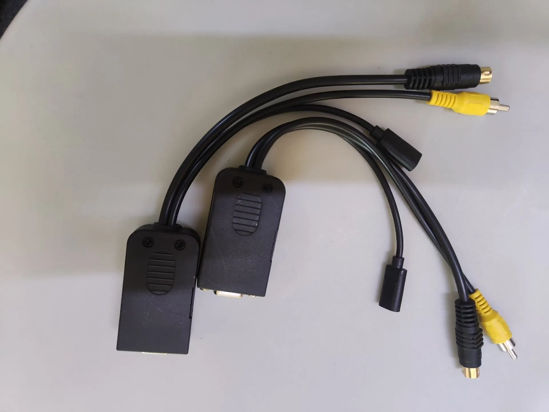 VGA to RGBS / Component (YPbPr) / S-Video / Composite AV Converter Cable for Mister & Raspberry Pi Low-Res Output to CRT Monitor view 2