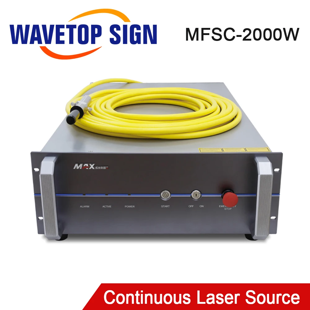 Wavetopsign-max連続ファイバーレーザーソース,シングルモード,ファイバーレーザーカッティングマシン,MFSC-2000W