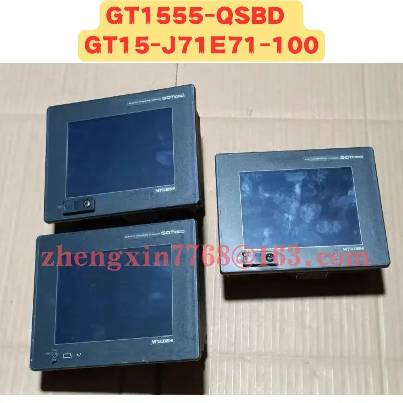 Used Touch Screen GT1555-QSBD And Communication GT15-J71E71-100 A Set Module Normal Function Tested OK